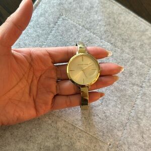 Michael kors bracelet watch in gold